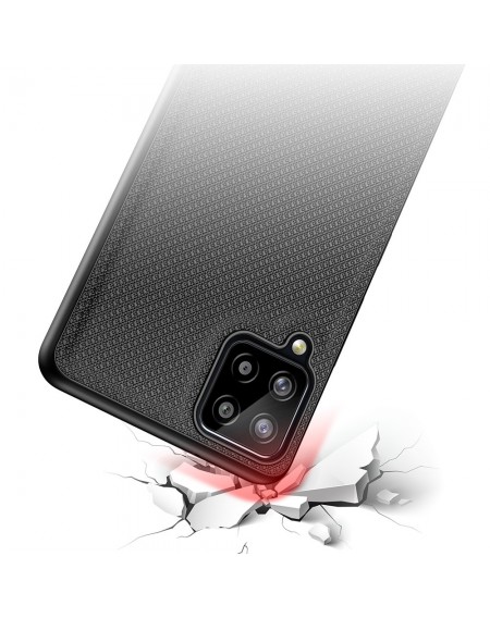 Dux Ducis Fino case covered with nylon material for Samsung Galaxy A12 / Galaxy M12 black
