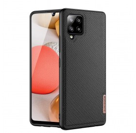 Dux Ducis Fino case covered with nylon material for Samsung Galaxy A42 5G black