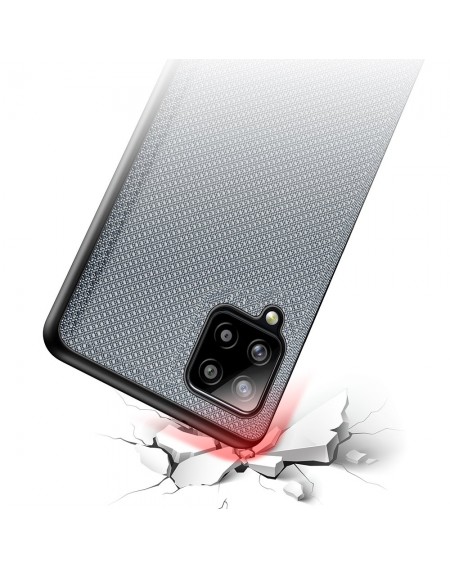 Dux Ducis Fino case covered with nylon material for Samsung Galaxy A42 5G gray
