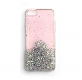 Wozinsky Star Glitter Shining Cover for Samsung Galaxy A42 5G pink