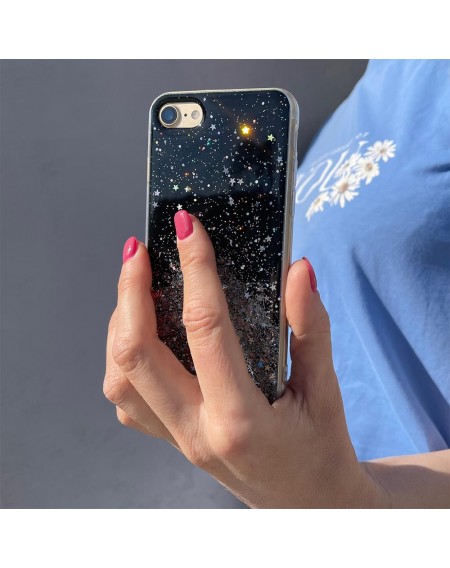 Wozinsky Star Glitter Shining Cover for Samsung Galaxy S21 Ultra 5G black