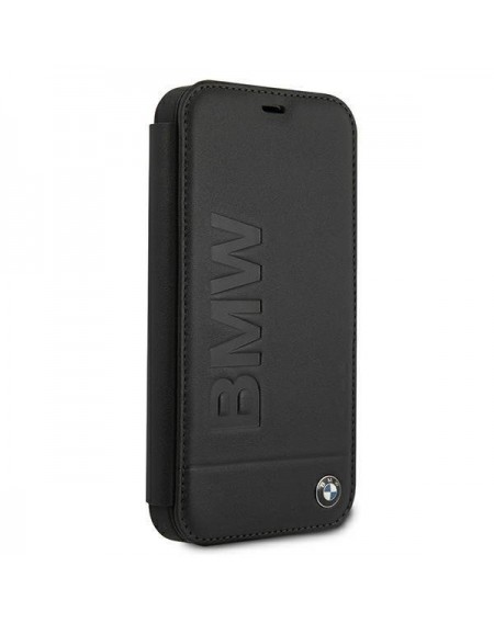 Etui BMW BMFLBKP12SSLLBK iPhone 12 mini 5,4" czarny/black book Signature