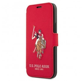 US Polo USFLBKP12MPUGFLRE iPhone 12/12 Pro 6,1" czerwony/red book Polo Embroidery Collection