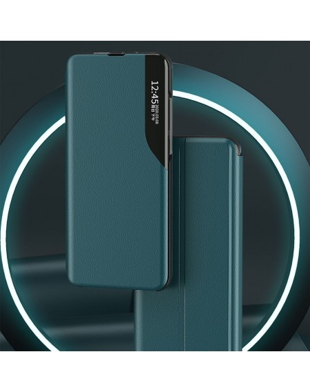 Eco Leather View Case elegant bookcase type case with kickstand for Xiaomi Poco M3 / Xiaomi Redmi 9T blue