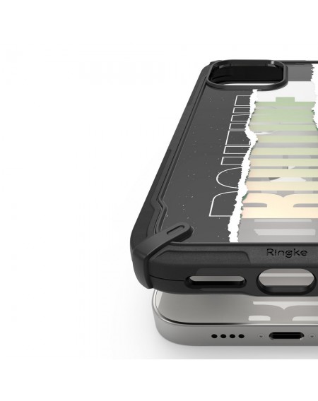 Ringke Fusion X Design durable PC Case with TPU Bumper for iPhone 12 mini black (Routine) (XDAP0020)