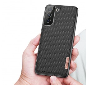 Dux Ducis Fino case covered with nylon material for Samsung Galaxy S21+ 5G (S21 Plus 5G) black