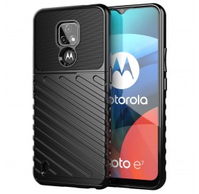 Thunder Case flexible armored cover for Motorola Moto E7 black