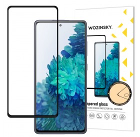 Wozinsky Tempered Glass Full Glue Super Tough Screen Protector Full Coveraged with Frame Case Friendly for Samsung Galaxy A72 4G black