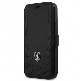Ferrari FEOGOFLBKP12SBK iPhone 12 mini 5,4" czarny/black book Off Track Perforated