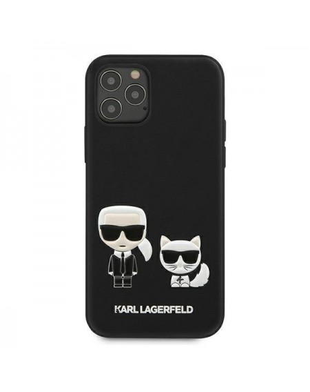 Karl Lagerfeld KLHCP12LPCUSKCBK iPhone 12 Pro Max 6,7" czarny/black hardcase Ikonik Karl & Choupette
