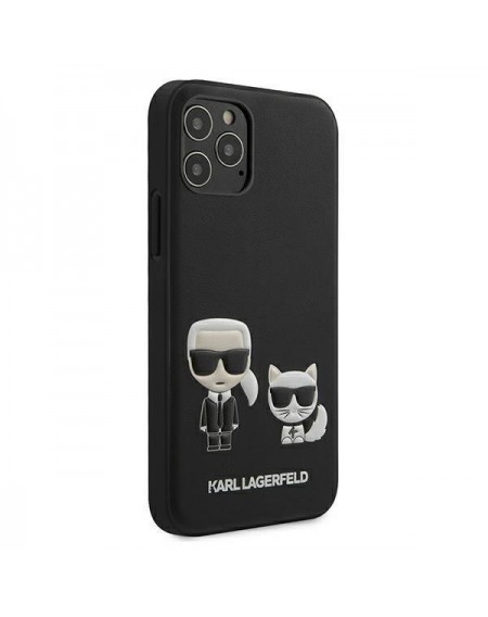 Karl Lagerfeld KLHCP12LPCUSKCBK iPhone 12 Pro Max 6,7" czarny/black hardcase Ikonik Karl & Choupette