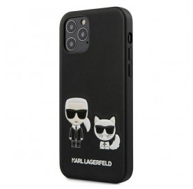 Karl Lagerfeld KLHCP12MPCUSKCBK iPhone 12/12 Pro 6,1" czarny/black hardcase Ikonik Karl & Choupette