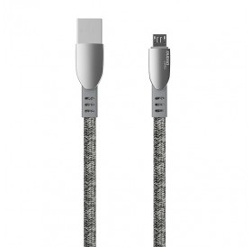 Dudao USB braided cable - micro USB 5 A 1 m gray (L3PROM gray)