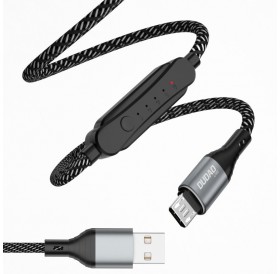 Dudao USB cable - micro USB 5 A 1 m timer timer 1 - 5 hours black (L7xsM)