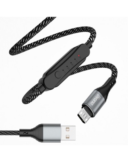 Dudao USB cable - micro USB 5 A 1 m timer timer 1 - 5 hours black (L7xsM)