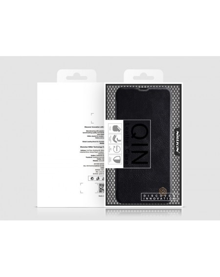 Nillkin Qin original leather case cover for Samsung Galaxy A42 5G black