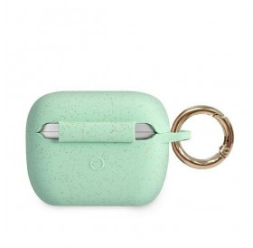 Guess GUACAPSILGLGN AirPods Pro cover zielony/green Silicone Glitter