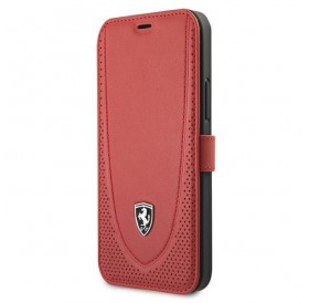 Ferrari FEOGOFLBKP12LRE iPhone 12 Pro Max 6,7" czerwony/red book Off Track Perforated
