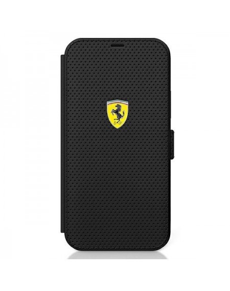 Ferrari FESPEFLBKP12SBK iPhone 12 mini 5,4" czarny/black book On Track Perforated