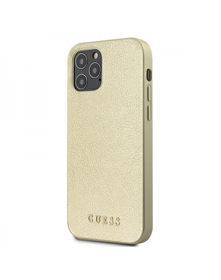 Guess GUHCP12LIGLGO iPhone 12 Pro Max 6,7" złoty/gold hardcase Iridescent