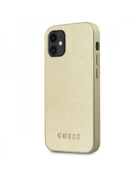 Guess GUHCP12SIGLGO iPhone 12 mini 5,4" złoty/gold hardcase Iridescent