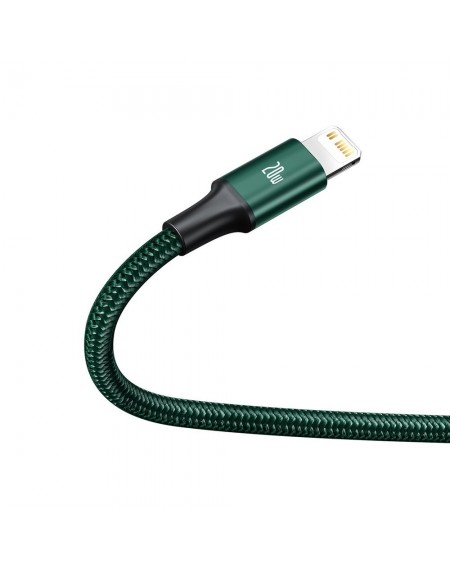 Baseus Rapid 3in1 USB Typ C - USB Typ C / Lightning / micro USB cable 20 W 1,5 m green (CAMLT-SC06)