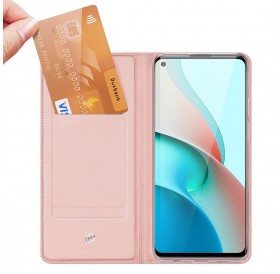 DUX DUCIS Skin Pro Bookcase type case for Xiaomi Redmi Note 9T 5G pink
