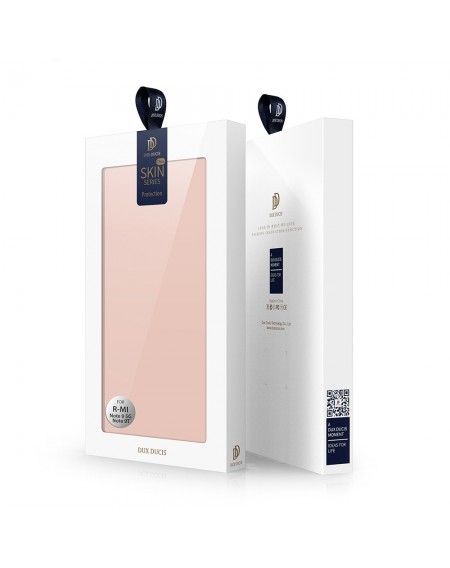DUX DUCIS Skin Pro Bookcase type case for Xiaomi Redmi Note 9T 5G pink