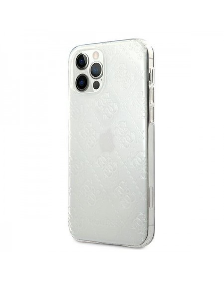 [ON RETURN] Guess GUHCP12L3D4GTR iPhone 12 Pro Max 6.7 &quot;transparent hardcase 4G 3D Pattern Collection