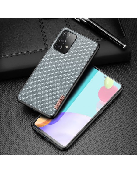 Dux Ducis Fino case covered with nylon material for Samsung Galaxy A32 5G gray