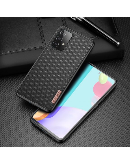 Dux Ducis Fino case covered with nylon material for Samsung Galaxy A72 4G black