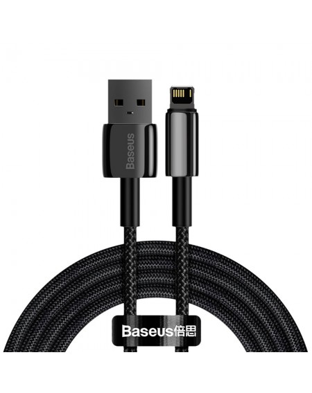 Baseus Tungsten USB - Lightning cable 2,4 A 2 m black (CALWJ-A01)