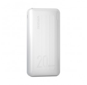 Dudao powerbank 20000 mAh Power Delivery 20 W Quick Charge 3.0 2x USB / USB Type C white (K12PQ + white)