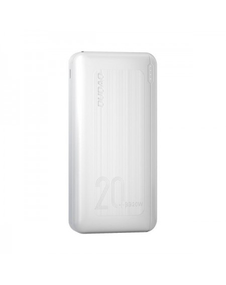 Dudao powerbank 20000 mAh Power Delivery 20 W Quick Charge 3.0 2x USB / USB Type C white (K12PQ + white)
