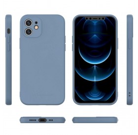 Wozinsky Color Case silicone flexible durable case iPhone 12 white