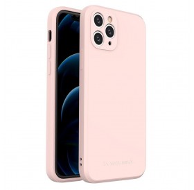 Wozinsky Color Case silicone flexible durable case iPhone 11 Pro pink