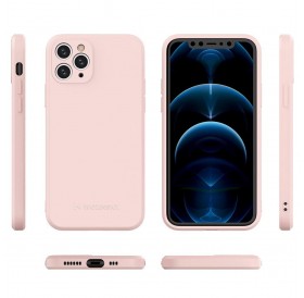 Wozinsky Color Case silicone flexible durable case iPhone 11 Pro pink