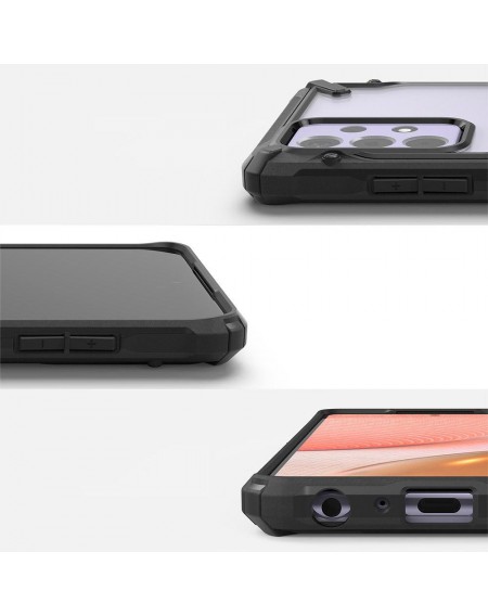 Ringke Fusion X durable PC Case with TPU Bumper for Samsung Galaxy A72 4G black (FUSG0070)