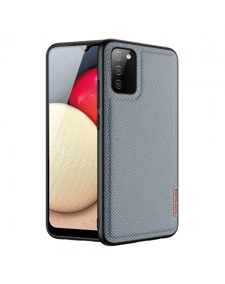 Dux Ducis Fino case covered with nylon material for Samsung Galaxy A02s EU gray