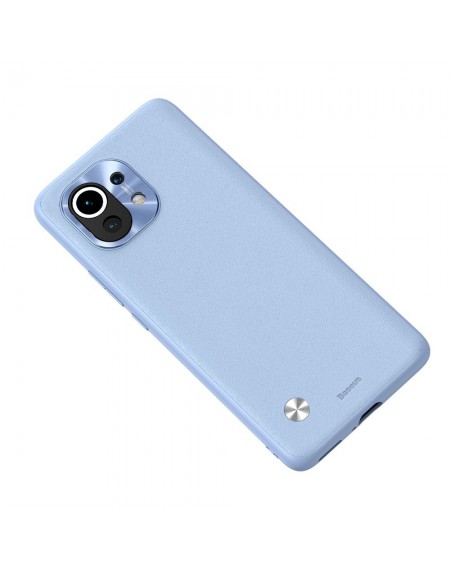 Baseus Alloy Leather Case durable case with a camera cover Xiaomi Mi 11 purple (WIXM11-05)