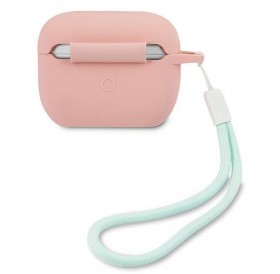 Guess GUACAPLSVSPG AirPods Pro cover różowo zielony/pink green Silicone Vintage