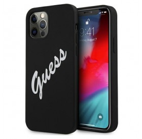 Guess GUHCP12LLSVSBW iPhone 12 Pro Max 6,7" czarno biały/black white hardcase Silicone Vintage