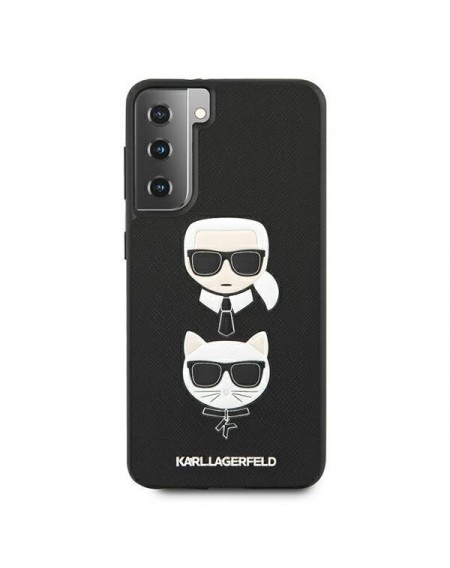 Karl Lagerfeld KLHCS21MSAKICKCBK S21+ G996 czarny/black hardcase Saffiano Ikonik Karl&Choupette Head