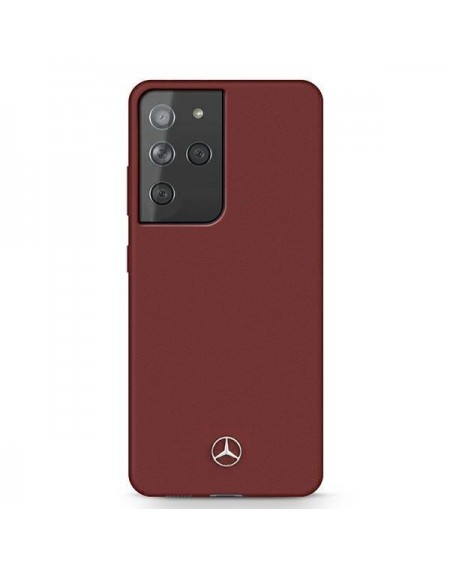Mercedes MEHCS21LSILRE S21 Ultra G998 czerwony/red hardcase Silicone Line