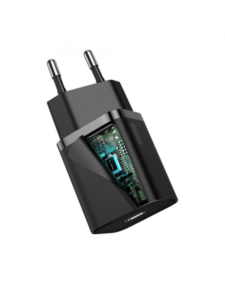 Baseus Super Si 1C fast charger USB Type C 20 W Power Delivery black (CCSUP-B01)