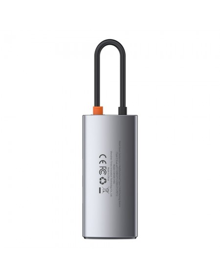 Baseus Metal Gleam 4in1 multifunctional HUB USB Type C - USB Type C Power Delivery 100 W / HDMI 4K 30 Hz / 1x USB 3.2 Gen 1 / 1x USB 2.0 (CAHUB-CY0G)