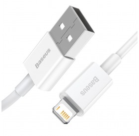 Baseus Superior Cable USB - Lightning 2,4A 1 m White (CALYS-A02)