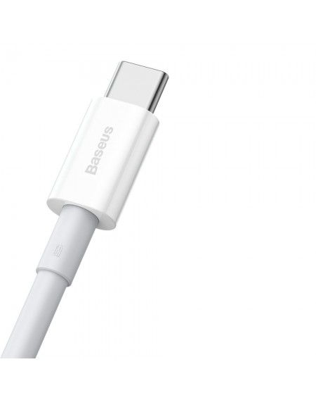 Baseus Superior Series Fast Charging Data Cable USB - USB Type C  66 W 6A 1 m White (CATYS-02)