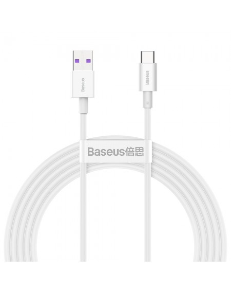Baseus Superior cable USB - USB TypeC 66 W 6A 2 m White (CATYS-A02)