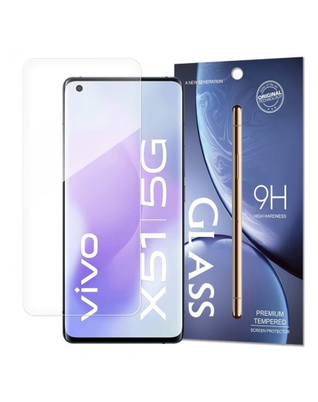 Tempered Glass 9H Screen Protector for Vivo X51 5G (packaging – envelope)